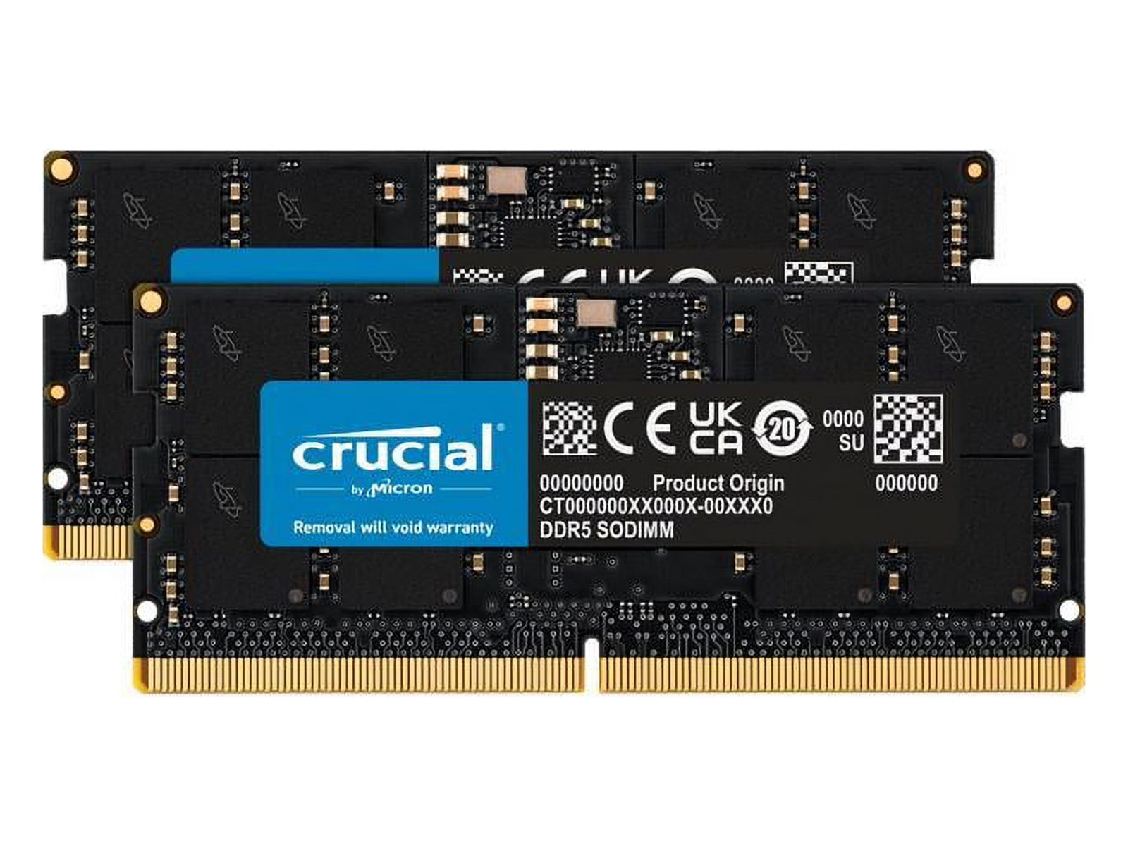 NEW Crucial 128GB Kit (2x64GB) DDR5 5600 SODIMM Laptop RAM CL46 CT2K64G56C46S5