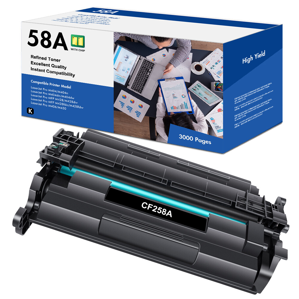 1PK CF258A 58A Toner For HP Laserjet M404dn M404dw MFP M428fdw M428 With Chip