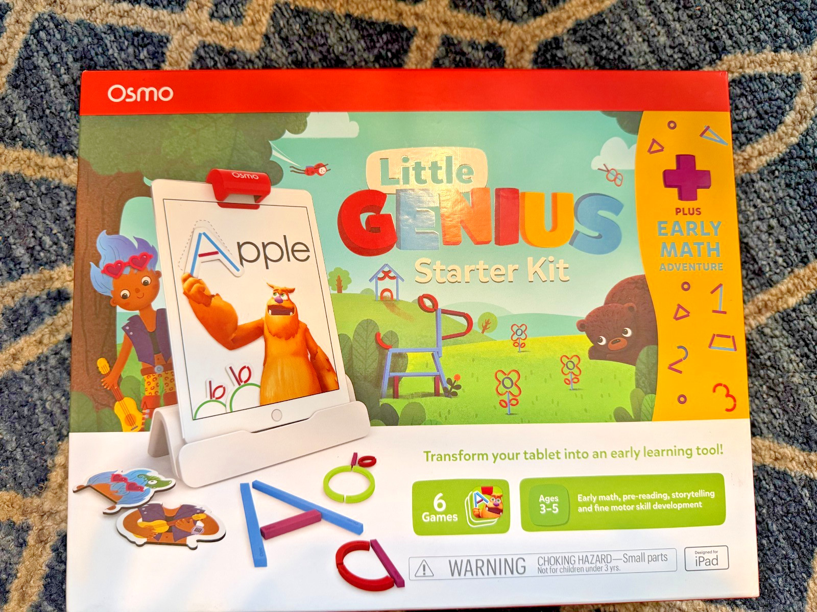 Osmo Little Genius Starter Kit Fine Motor Skill Development Ages 3-5 Four Games