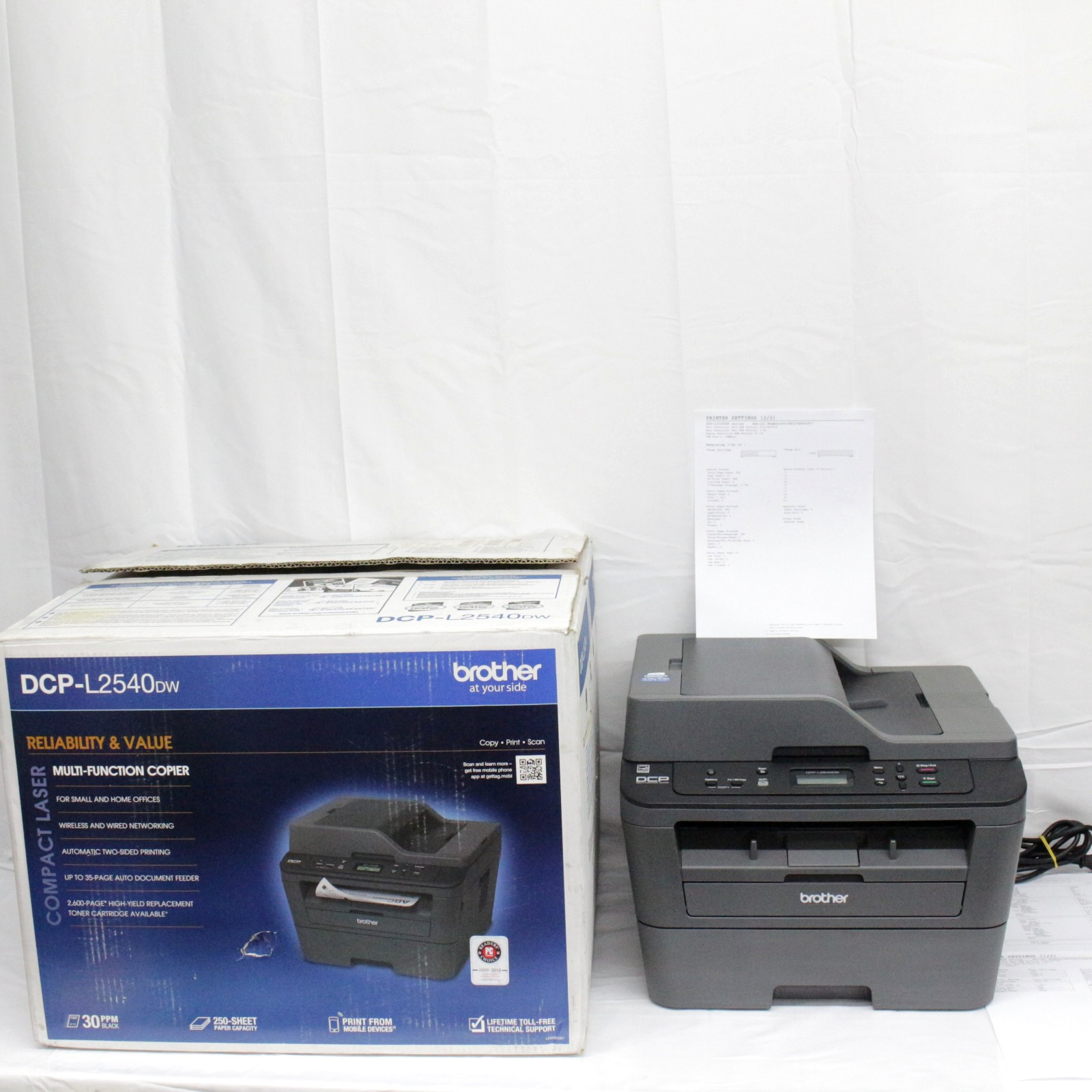 Brother DCP-L2540DW Black & White Laser Printer 305 Pages LOW Page Count