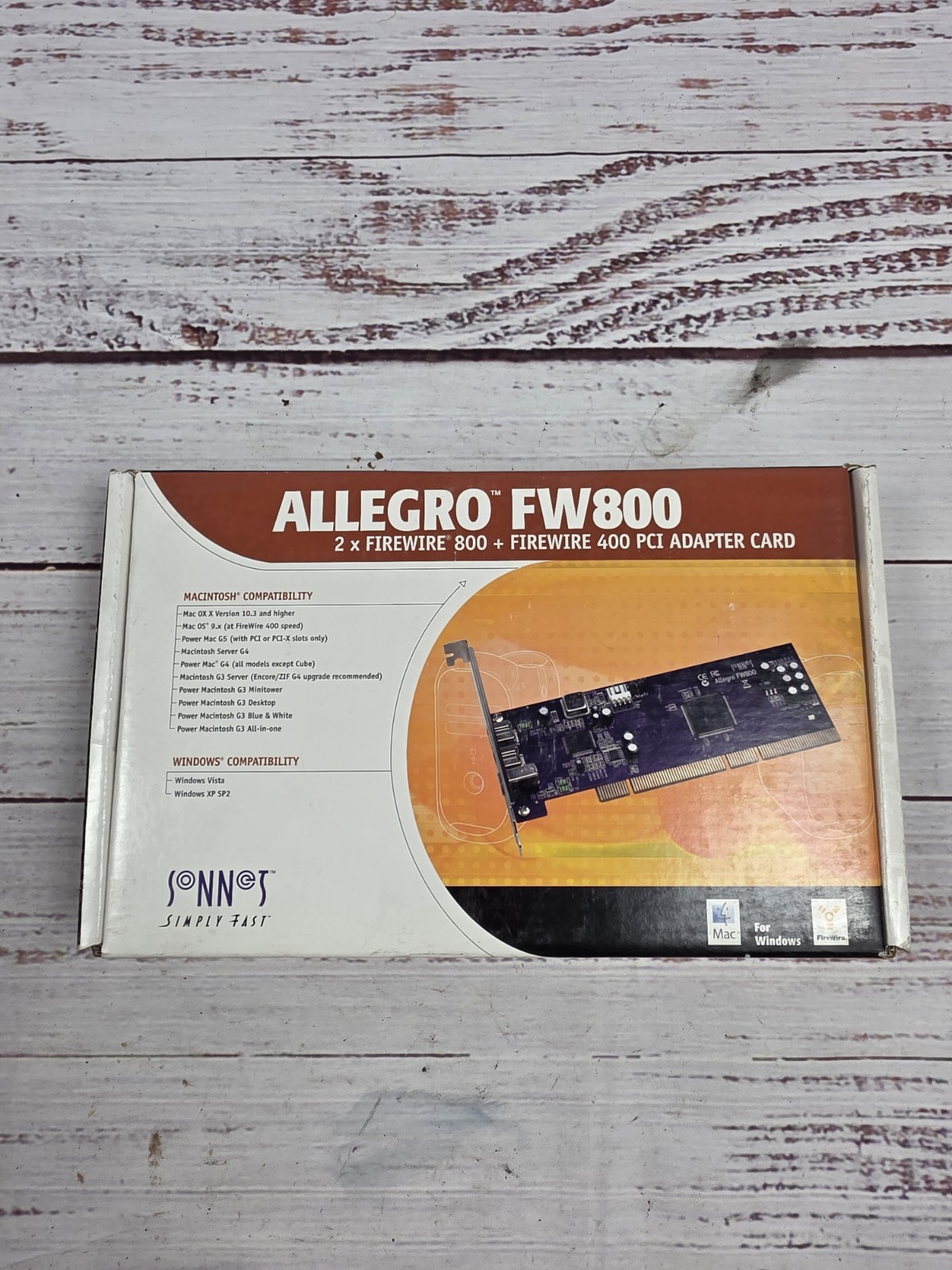 New Sonnet Allegro FW800 FireWire 800 PCI Adapter Card  2 Firewire 800+1 400 '08