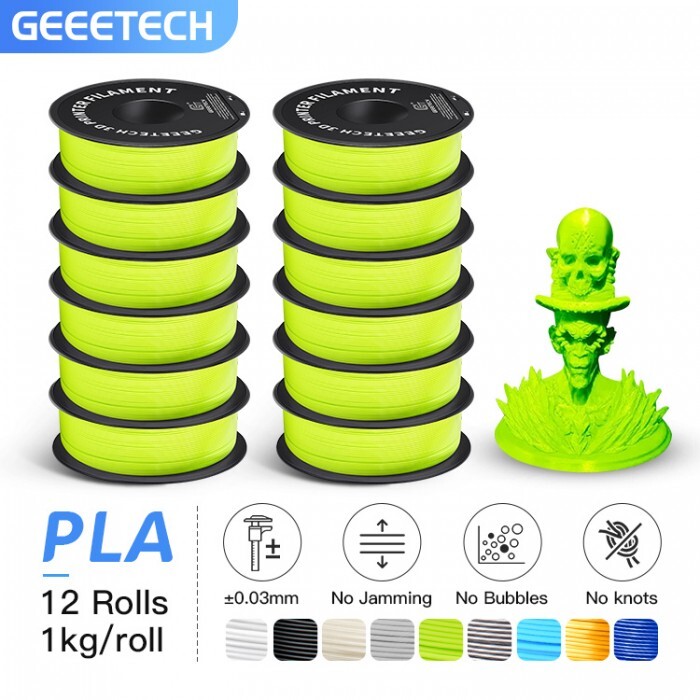 12pcs Geeetech 3D Printer PLA Filament Apple Green 1kg 1.75mm for 3D Printer