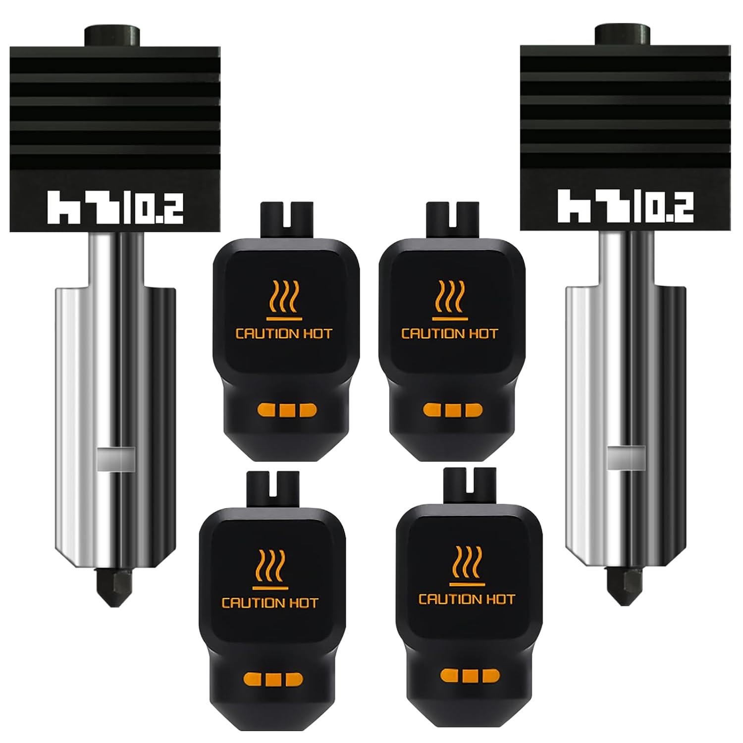 2PK 0.2mm High Precision Hotend for Bambu Lab P2S/X2D/H2D/H2C/H2S/A1 Nozzle H...