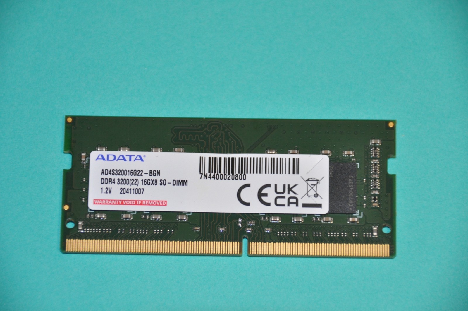 16GB DDR4 (1x 16GB) ADATA Laptop Memory PC4-3200