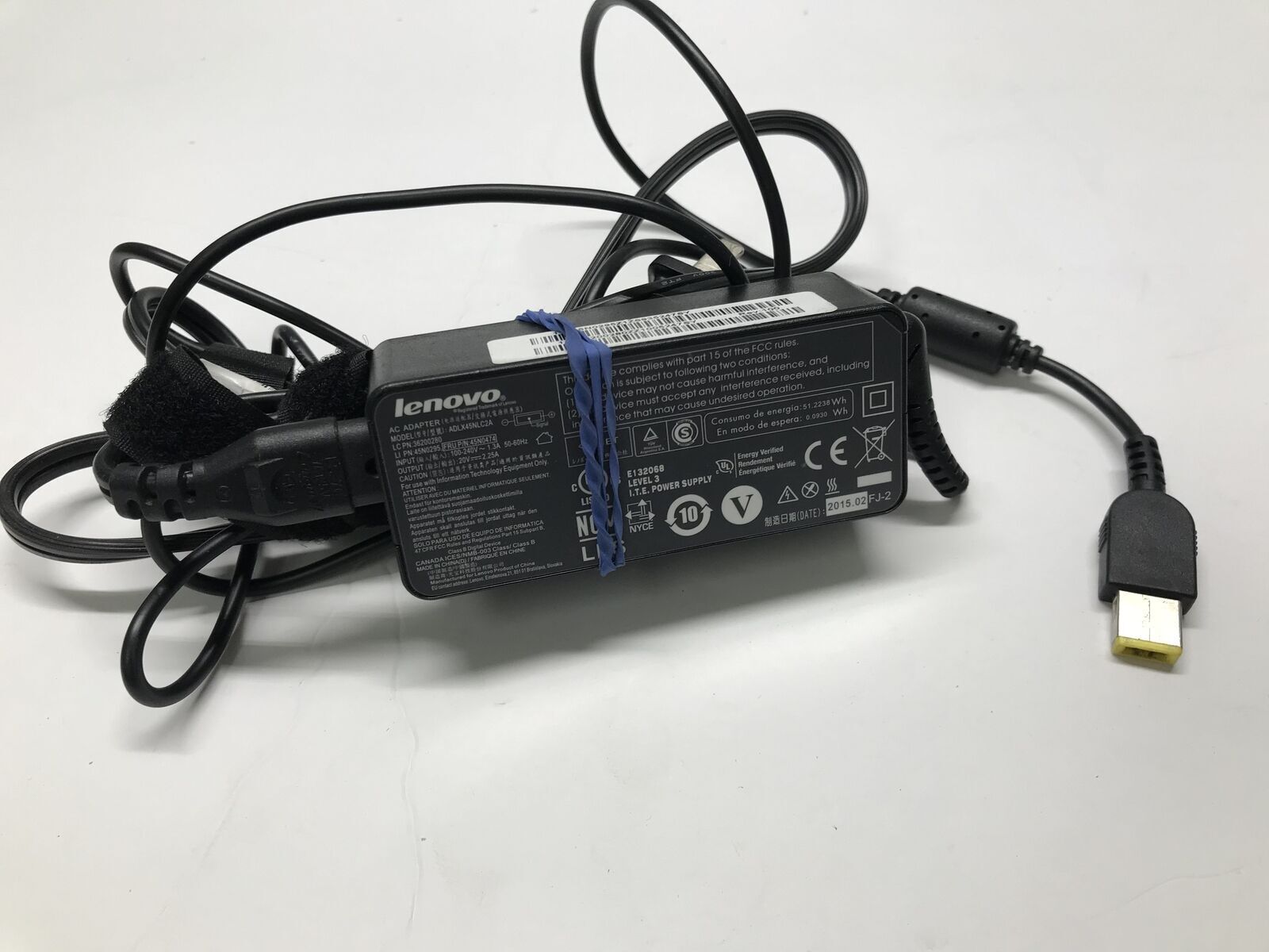 Lenovo 45W AC Adapter (Slim tip) FRU:45N0473 00HM625 00HM614 00HM616 Genuine