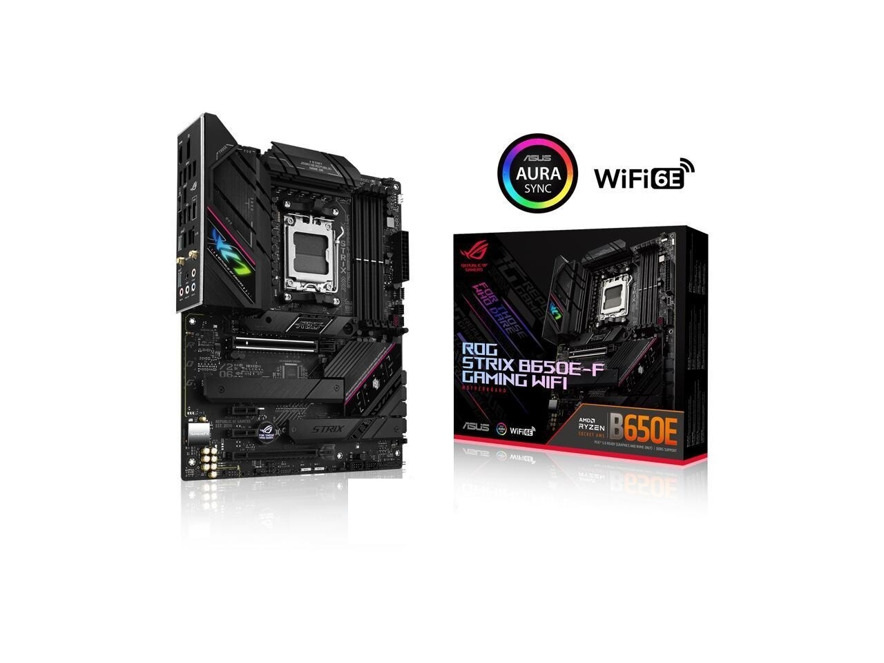 (Factory Refurbished) ASUS ROG STRIX B650E-F GAMING WiFi AMD AM5 ATX Motherboard