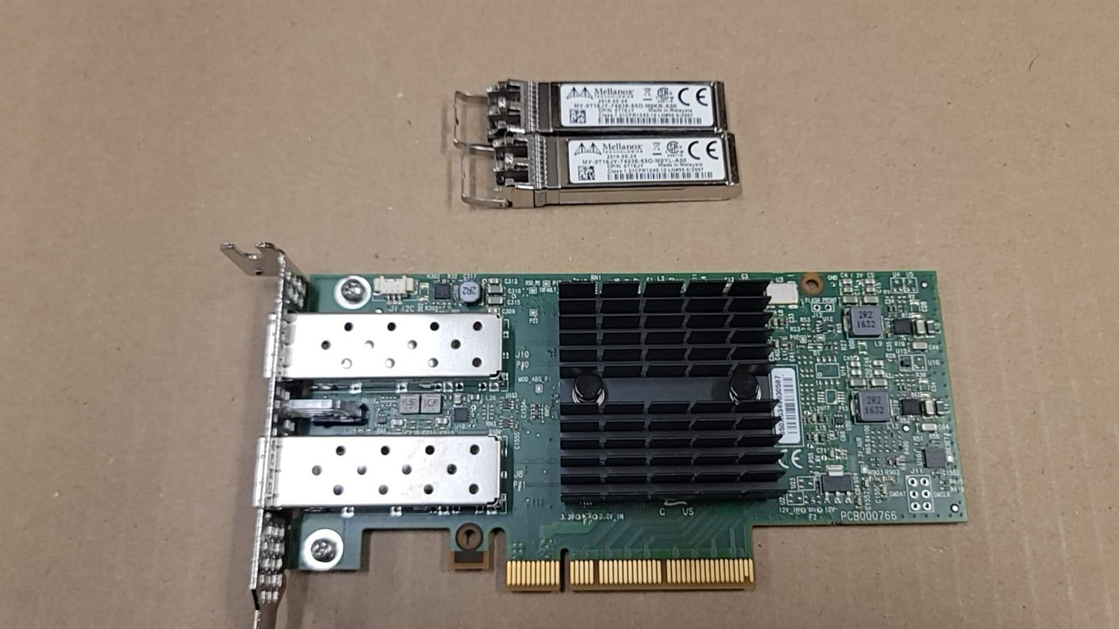 Dell Y3KKR YHTD6 Mellanox CX322A Connectx-3 2-Port 10Gbps PCI-E Network Card-SFP