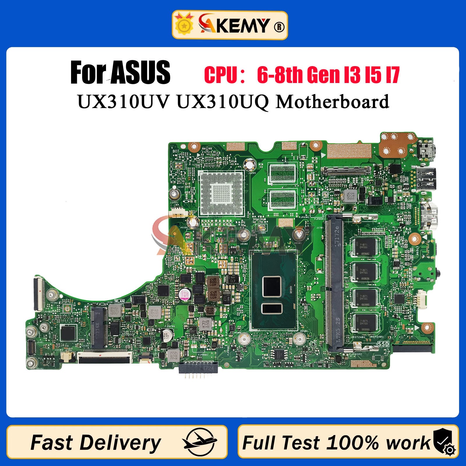 For ASUS ZenBook UX310UA UX310UQ UX310UAR UX310UA UX310UQ UX310UF Mainboard