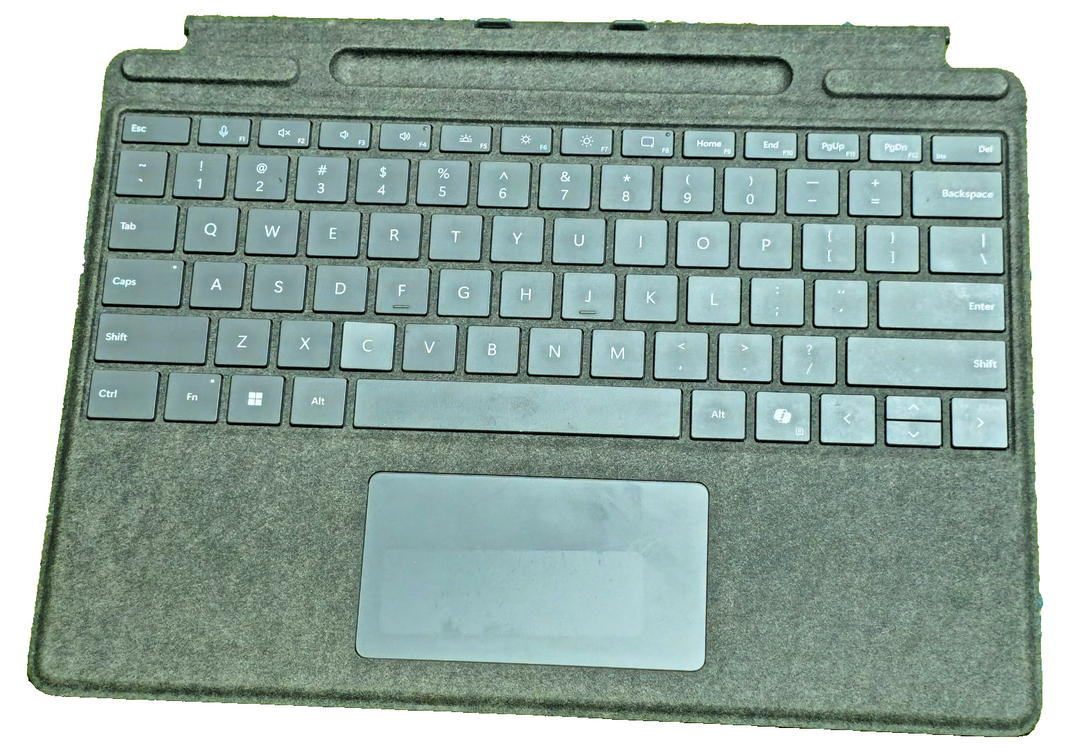 Official Microsoft Surface Pro Signature Keyboard Platinum Alcantara 1864 TESTED