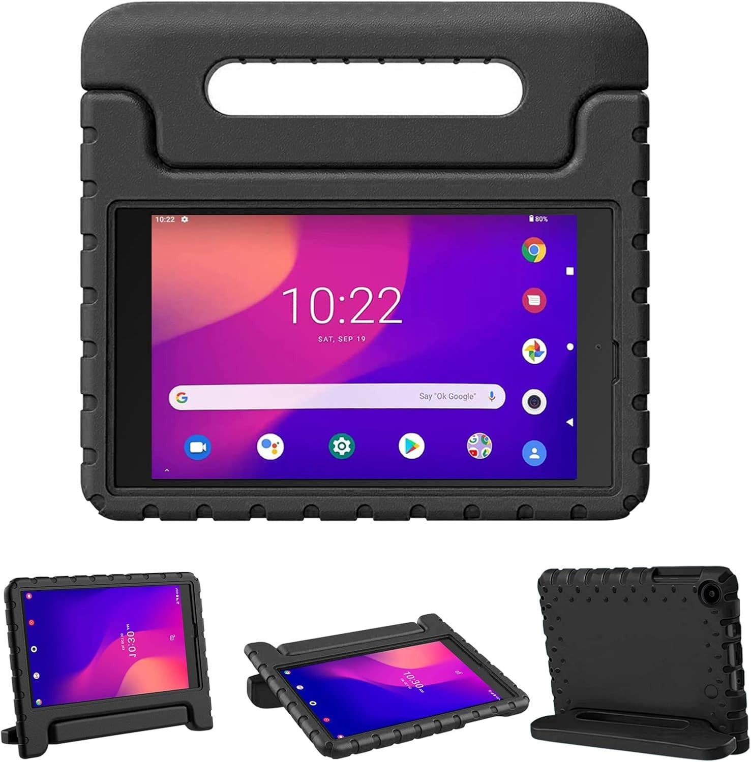 For Alcatel Joy Tab 2 Tablet 8'' Kid Friendly Shockproof Case Handle Stand Cover