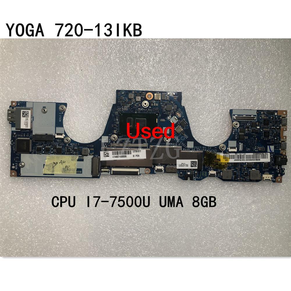 LA-E551P For Lenovo Yoga 720-13IKB Motherboard CPU I7-7500U UMA 8GB 5B20N68033