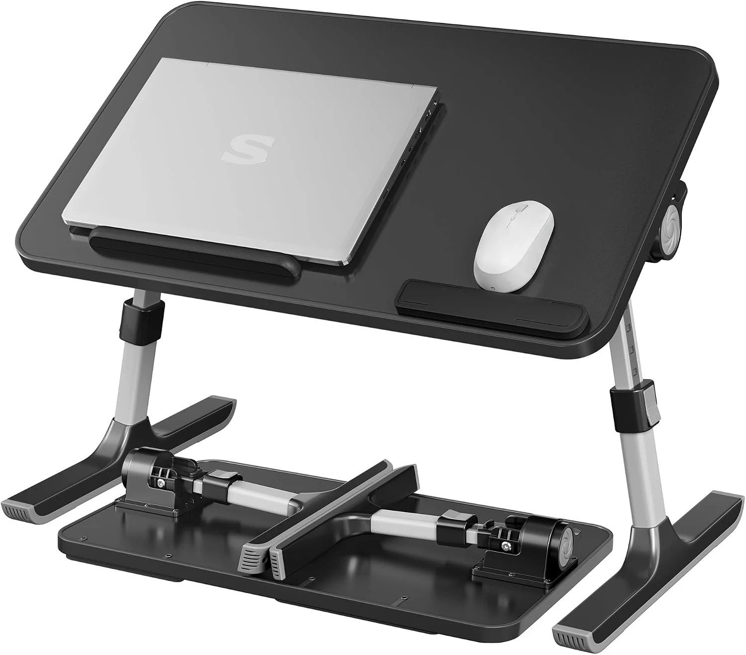 Laptop Bed Desk Adjustable Lap Desk Stand Bed Table 6 Heights 120° Stepless Tilt