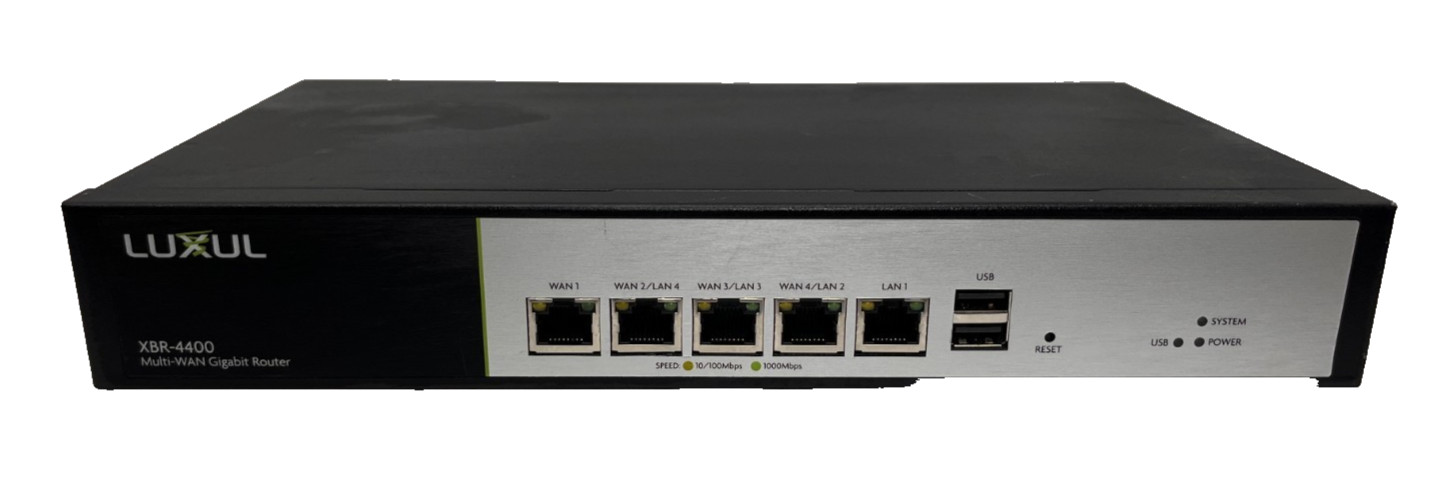 Luxul XBR-4400 Commercial Grade Multi-WAN Gigabit Router 0093, Pre Owned
