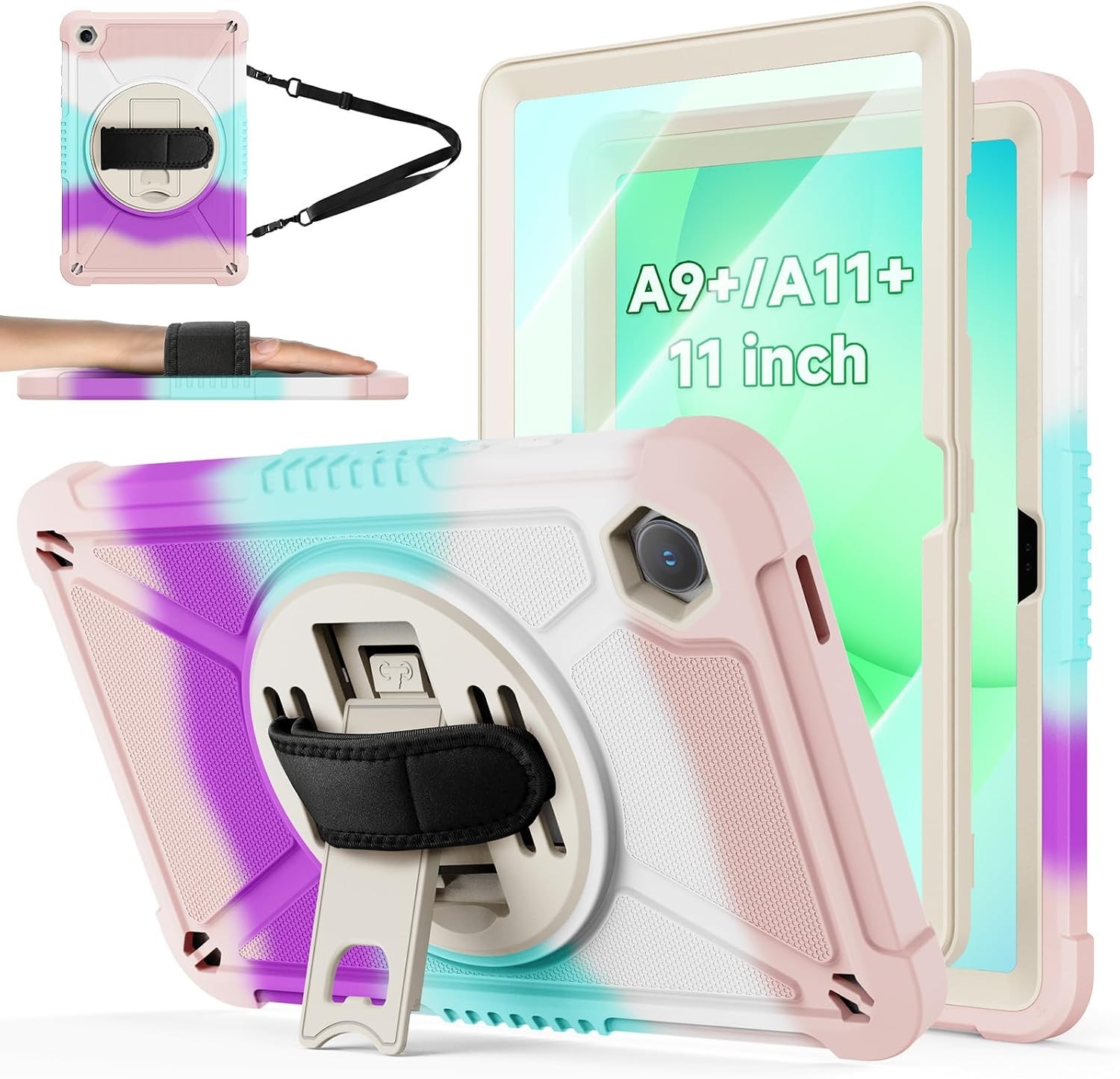 Case for Samsung Galaxy Tab A11+ 11-Inch 2025, Shockproof Hard Duty with Stand