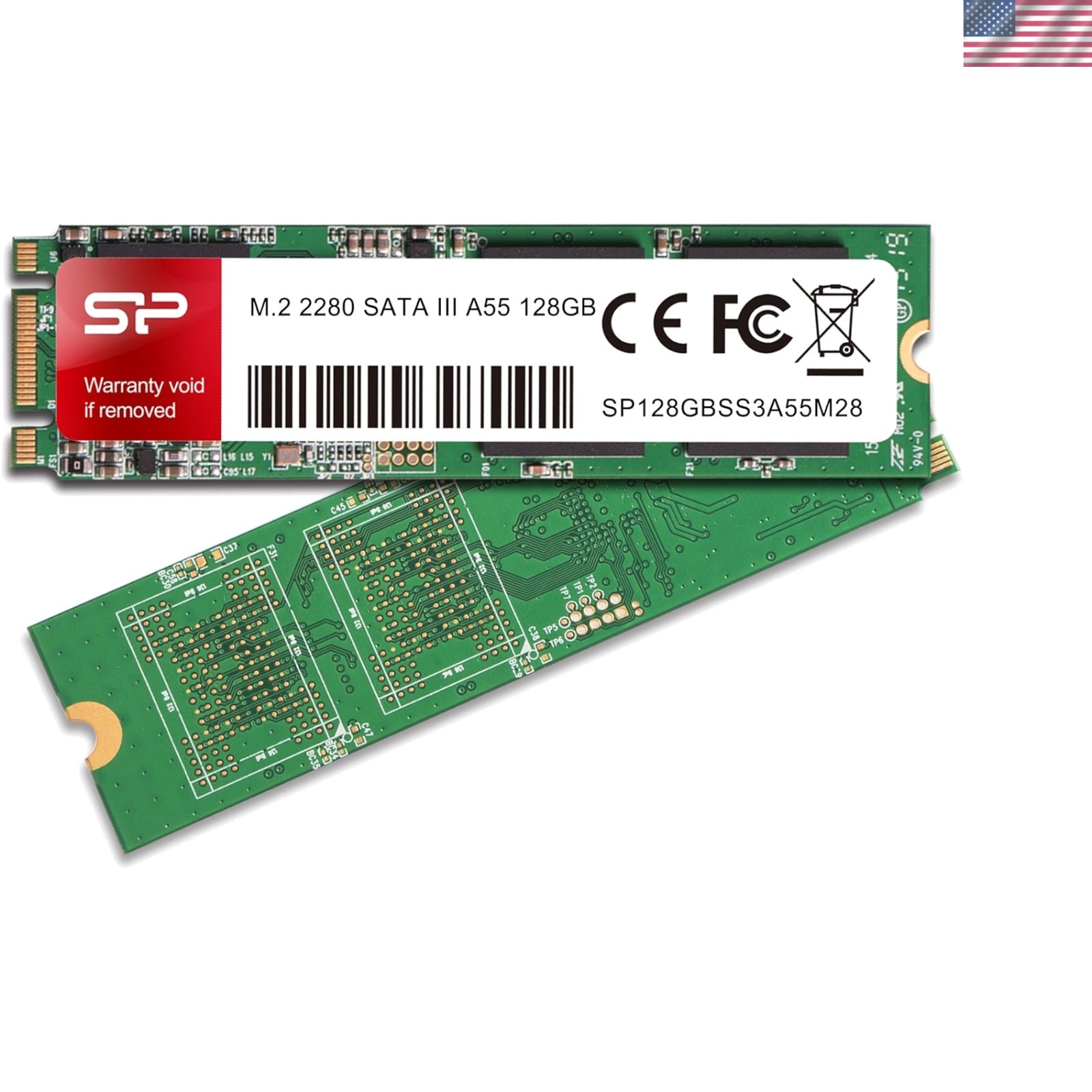 High-Performance 128GB A55 M.2 SATA III SSD - Ideal for Gaming & Personal Use