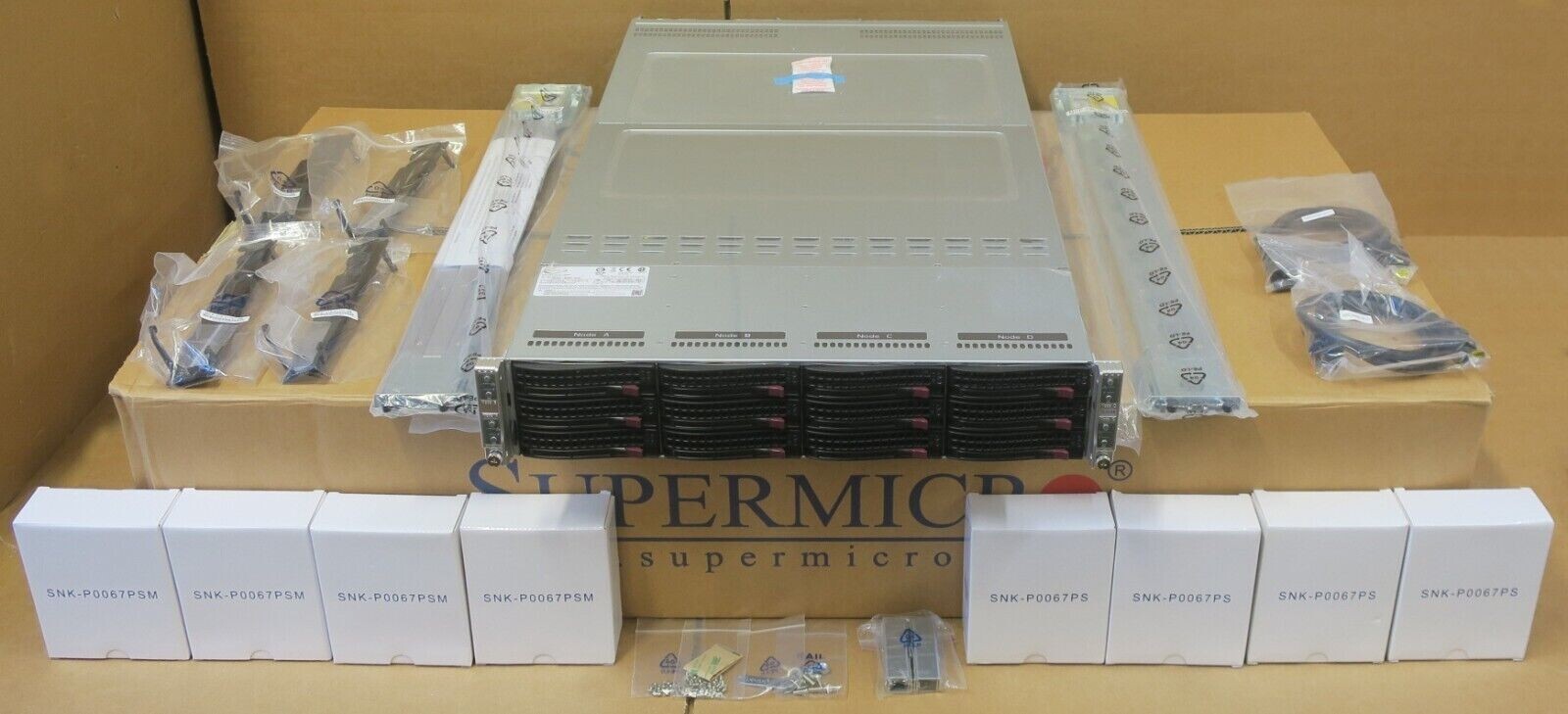 NEW Supermicro SuperServer 6029TP-HTR 12x 3.5" Bay 4x X11DPT-PS CTO Server Nodes