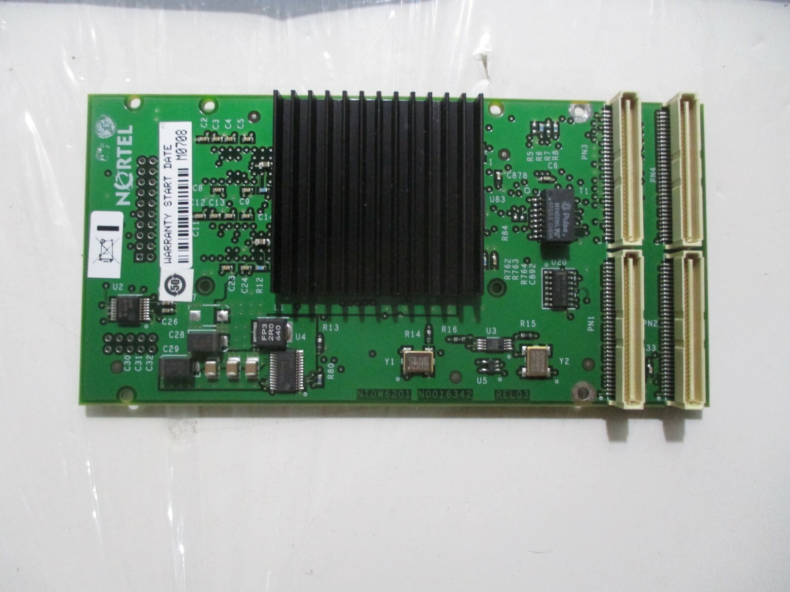 NORTEL NTDW62AAE5 RLSE:01 MGC DSP DAUGHTERBOARD 32-DS