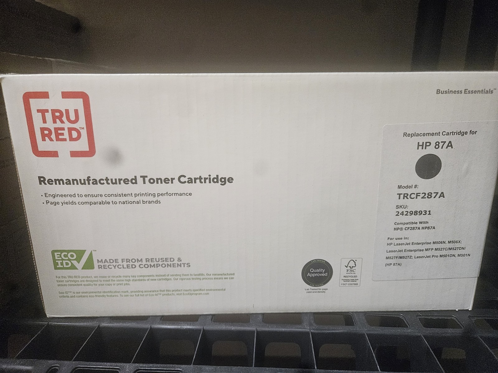TRU RED TRCF287A Black Laser Toner for HP CF287A 87A