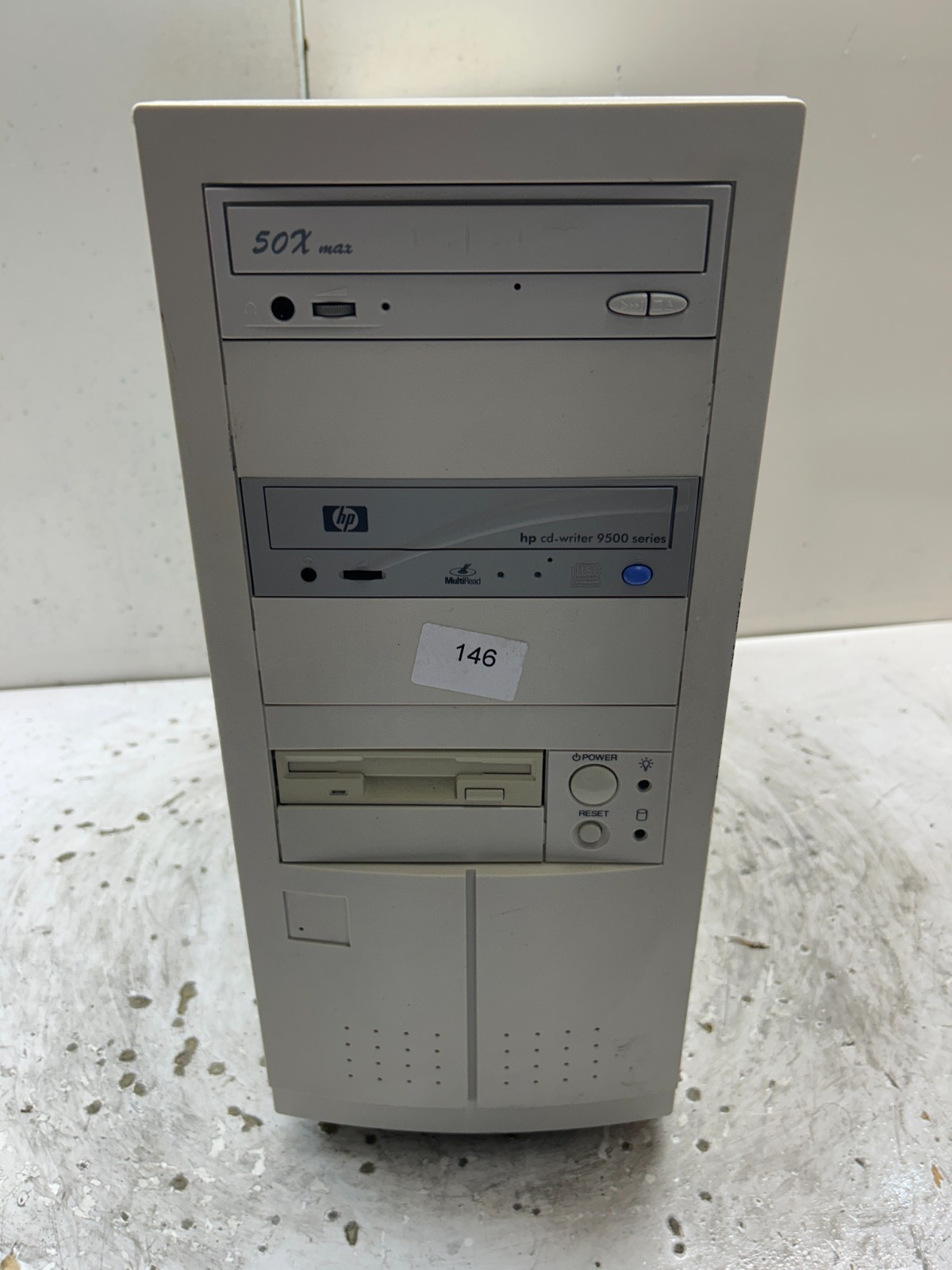 Vintage Beige ATX Desktop Computer Case