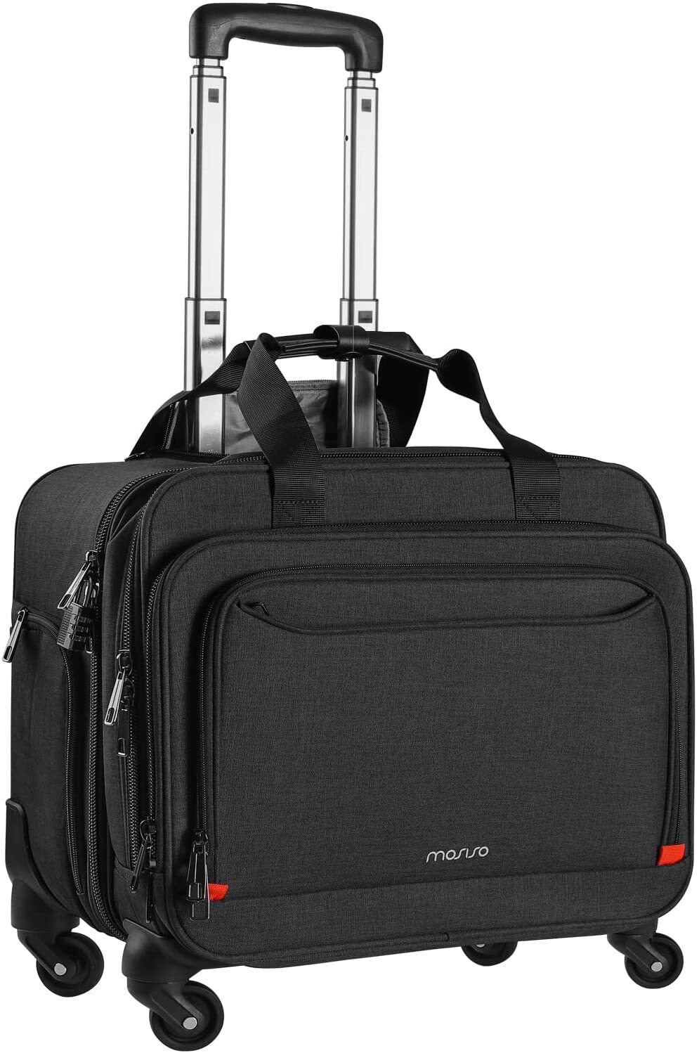 Rolling Laptop Bag Case 15-16 inch Briefcase for Women Men Travel School luggage
