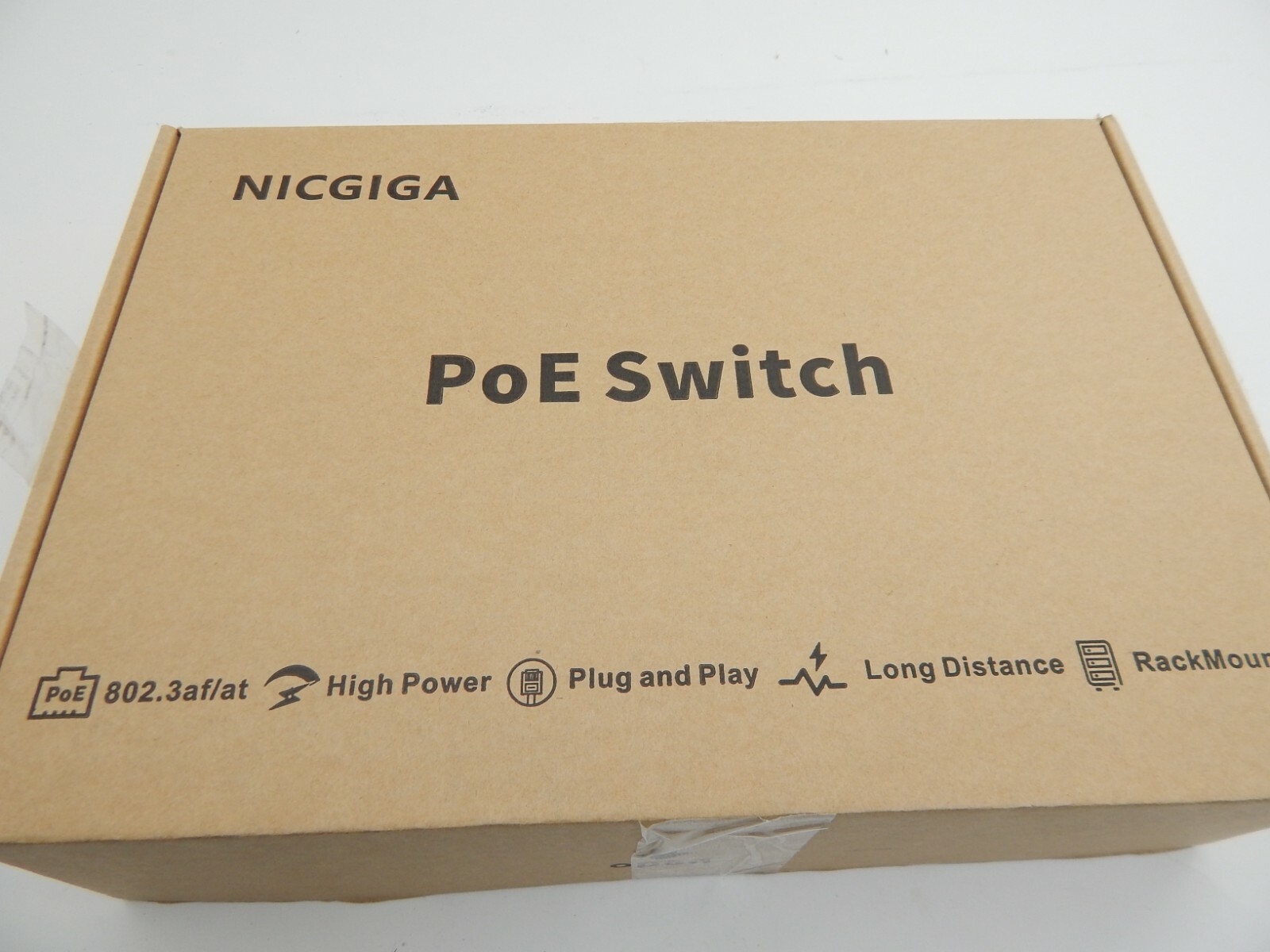 NICGIGA 26 Port PoE Switch with 24 Ports 10/100Mbps PoE+@400W, 2 Gigabit Uplink