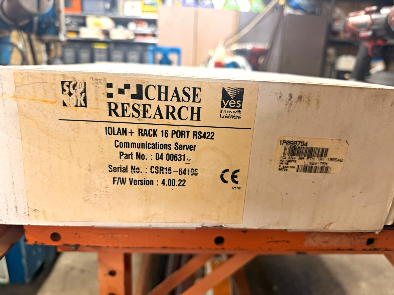 Chase Research IOLAN+ Rack 16-Port RS-422 Communications Server RJ-45 10Mbps