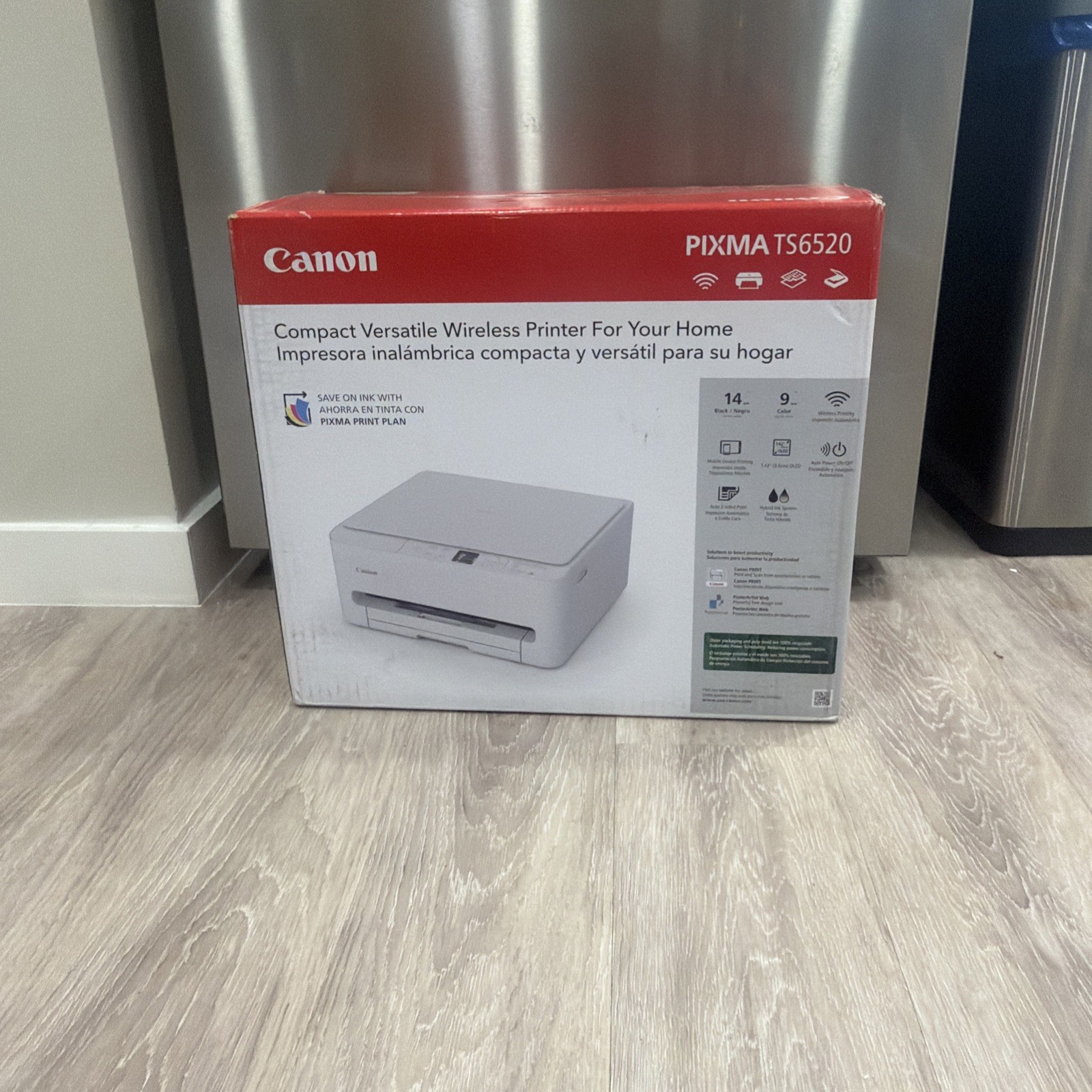 Canon PIXMA TS6520 Color Inkjet Wireless Printer for Duplex Printing, White – Pr