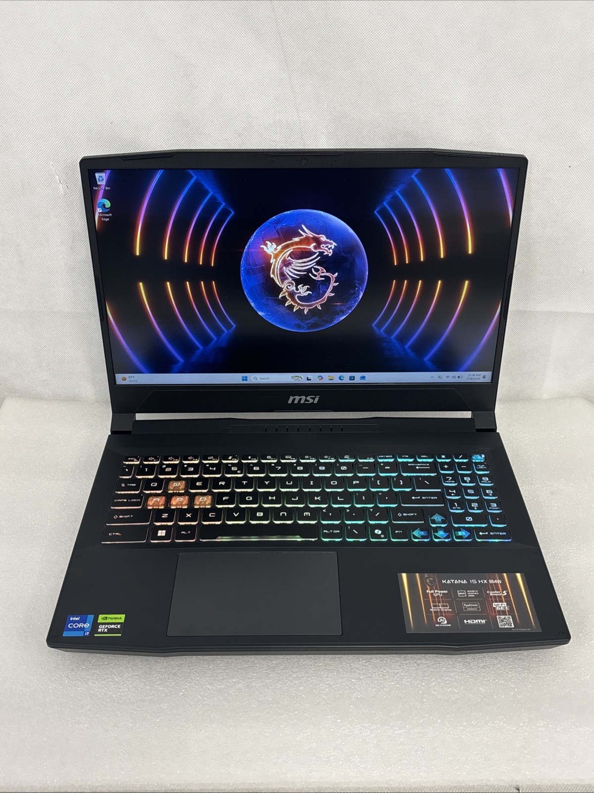 MSI Katana 15 HX B14W 15.6" i7-14650HX 16GB RAM 500GB SSD GeForce RTX 5050