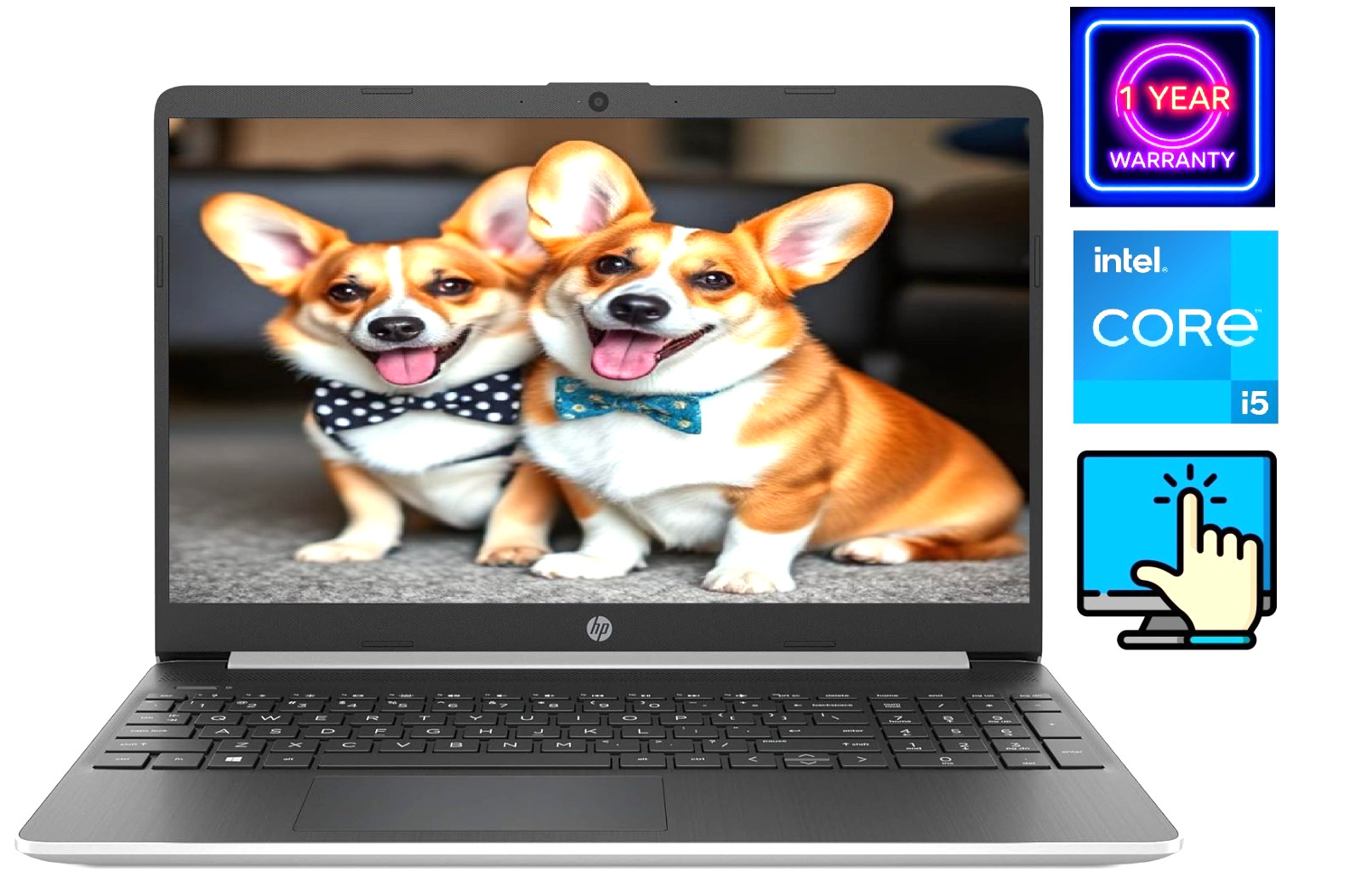 ~CLEARANCE~ 15.6" HP TouchScreen Laptop PC: Intel i5 Quad Core FHD 1080P