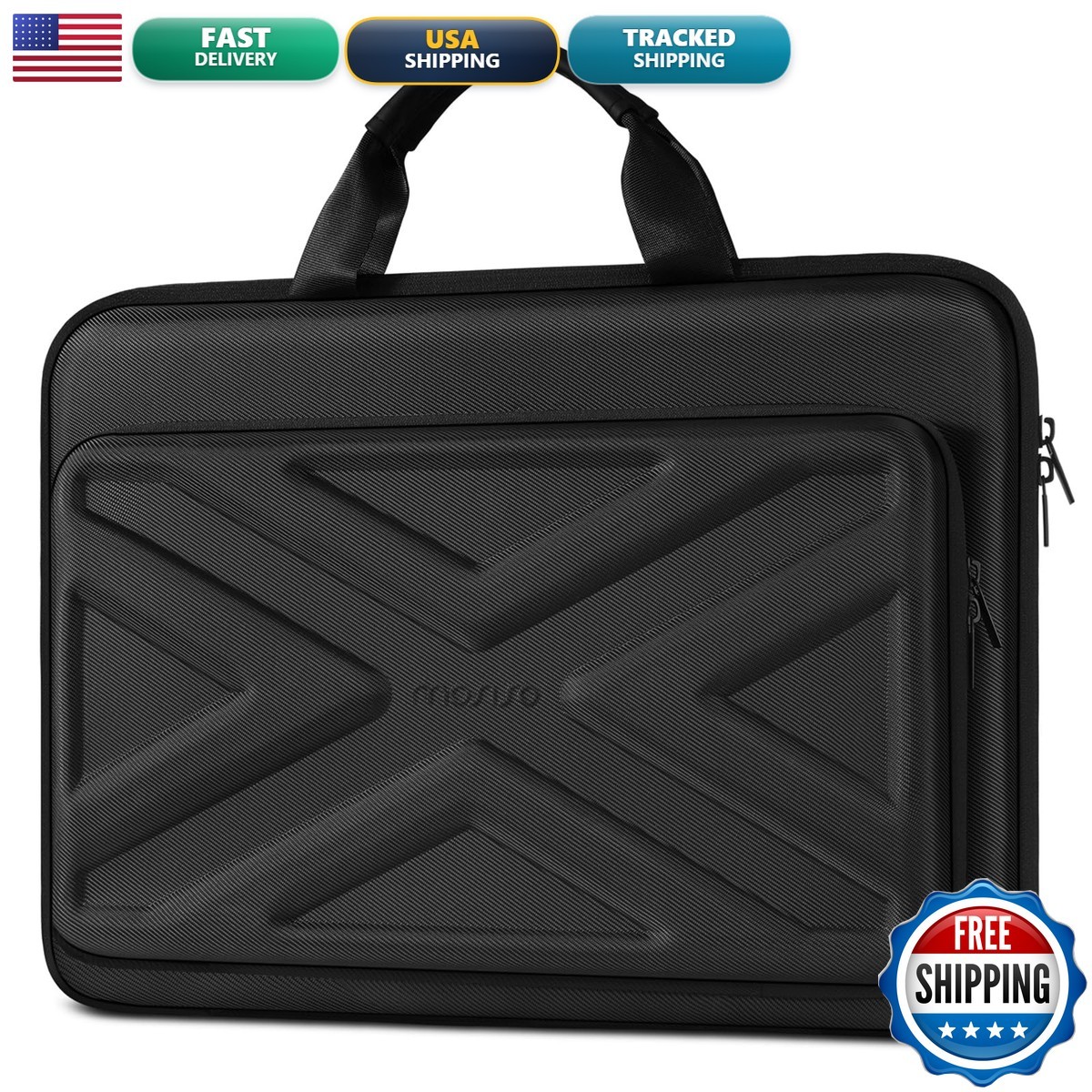 MOSISO Hard Laptop Case 15-15.6 inch with Handle