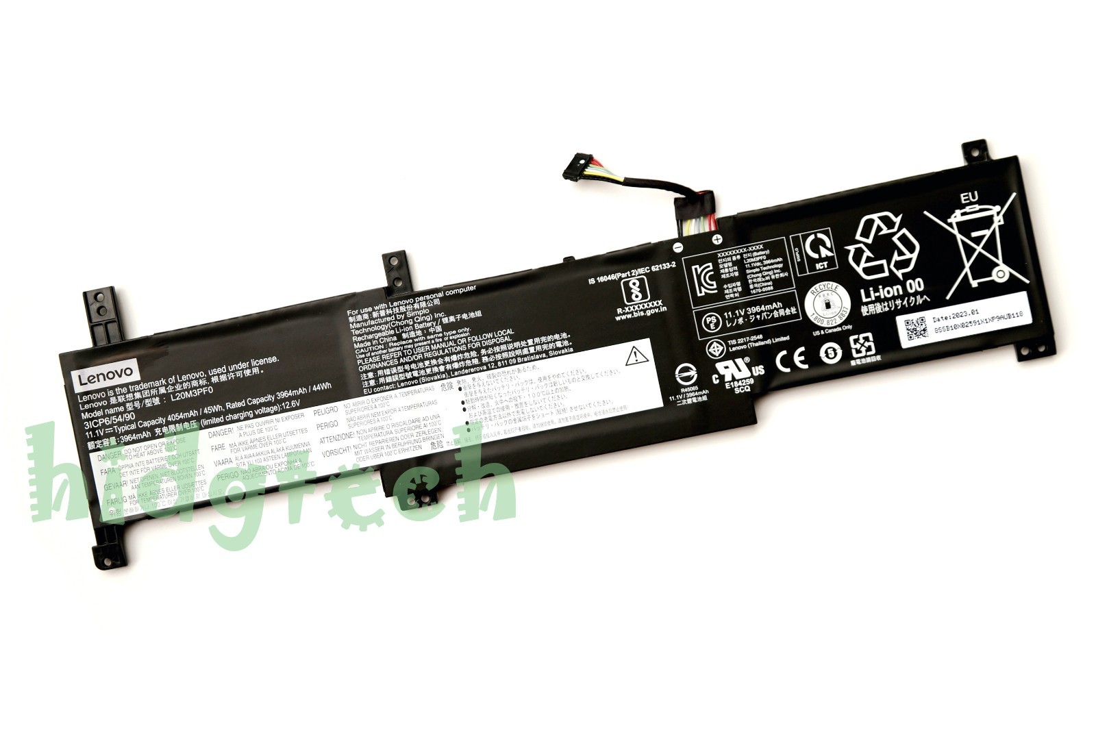 Genuine L20C3PF0 L20L3PF0 L20M3PF0 Battery for Lenovo IdeaPad 3 14ITL6 15ITL6