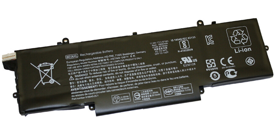 REPLACEMENT BE06XL 918108-855 BATTERY FOR HP ELITEBOOK 1040 G4 11.55V 67WH