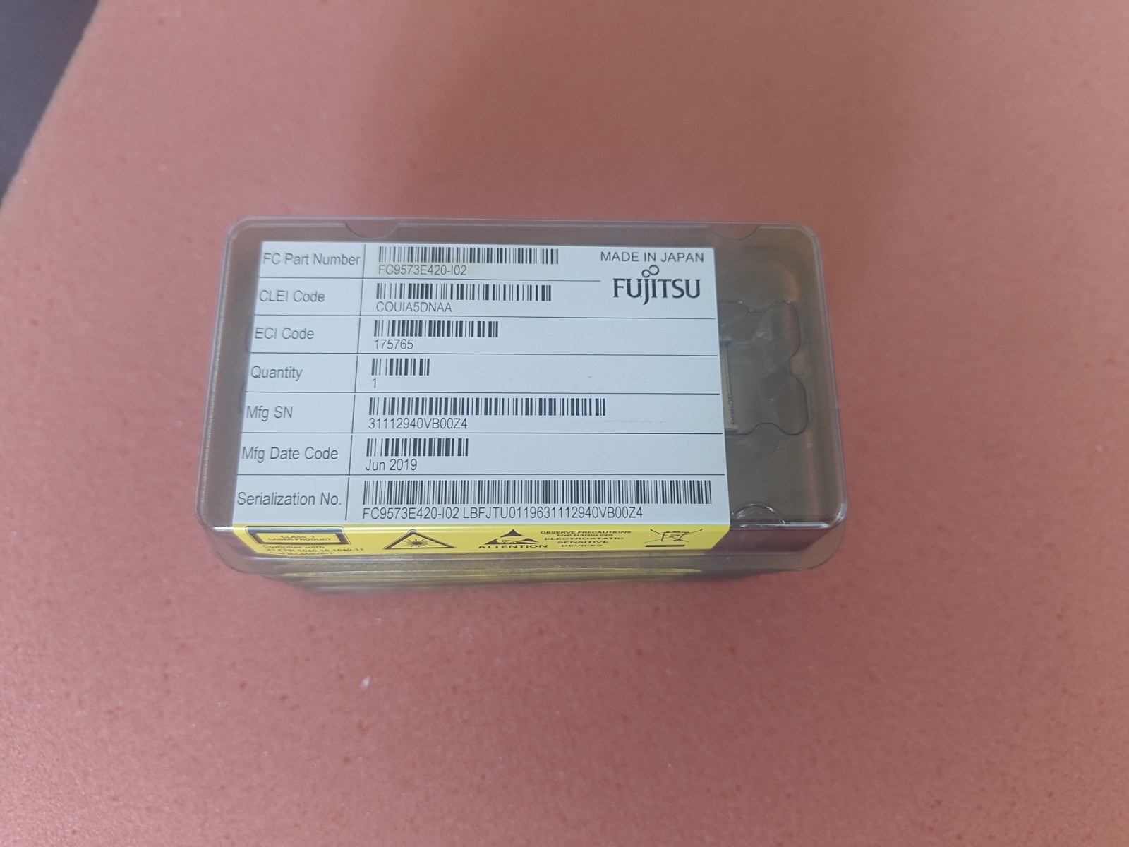 FC9573E420-I02 FUJITSU AMERICA, INC. MULTIRATE XFP  FLASHWAVE 7500 1240455 TRANS