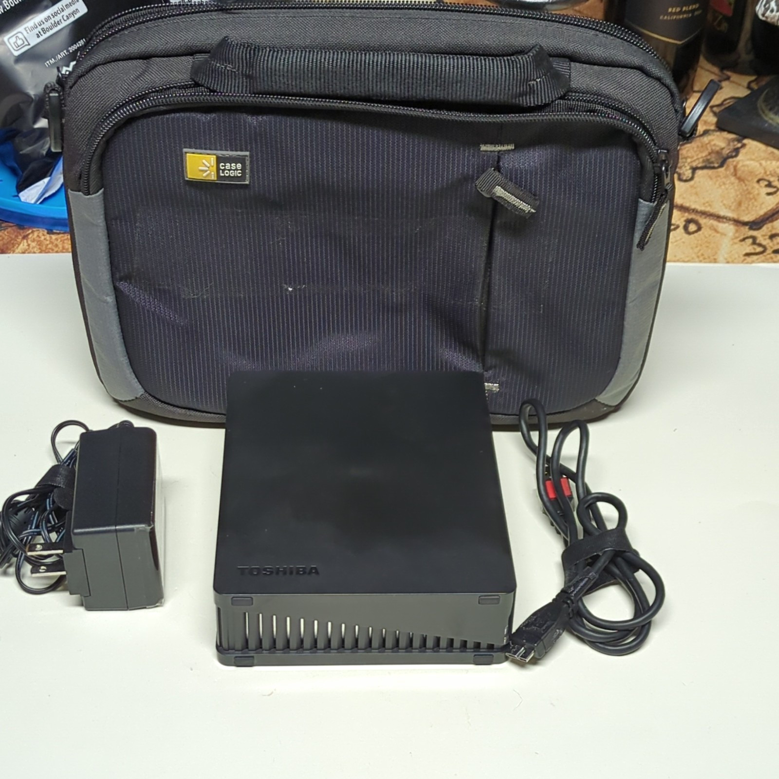 Toshiba Canvio DWC130 3TB Desktop External HDD USB 3.0 7200RPM Case Bag