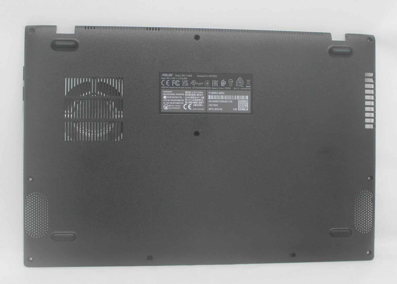 13N1-CKA0801 Asus Bottom Base Cover X415Ea-1K Vivobook 14 F1400Ea-Sb34 "GRADE A"
