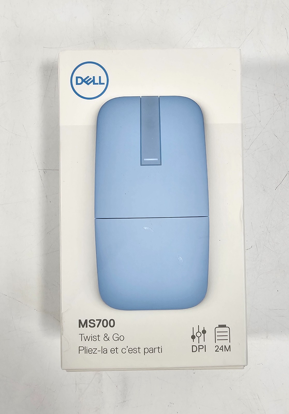 Dell MS700-BL-R-NA Bluetooth Travel Mouse Quiet Click Misty Blue