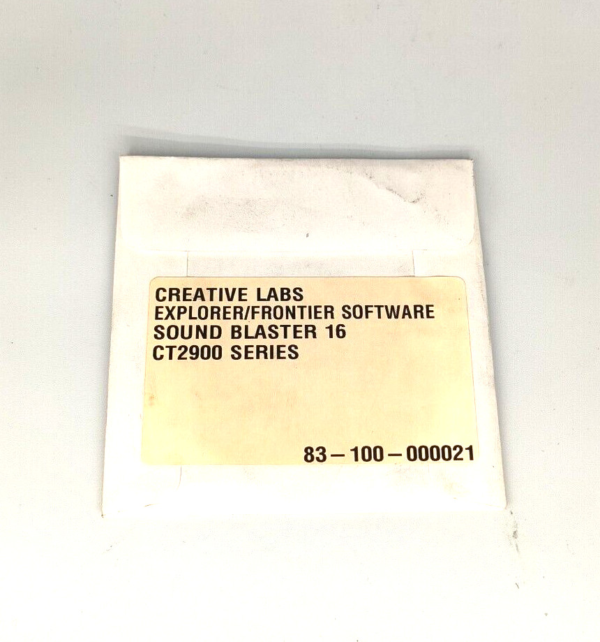 RARE CREATIVE LABS EXPLORER/FRONTIER CT2900 SOUND BLASTERCD 83-100-000021 RM4-B0