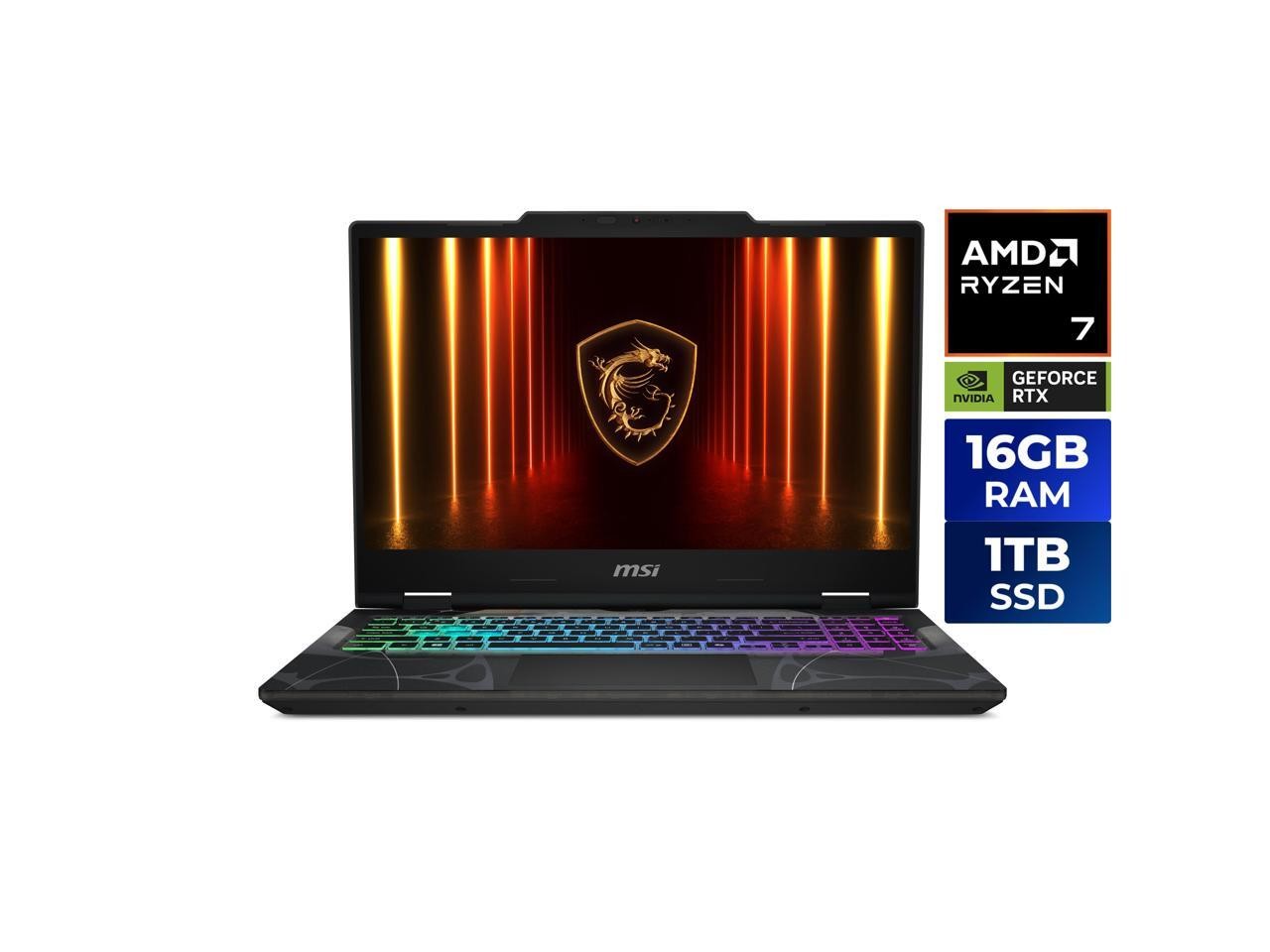 MSI - Cyborg A15 15.6" 144hz FHD Gaming Laptop - AMD Ryzen 7 260 - GeForce RTX 5
