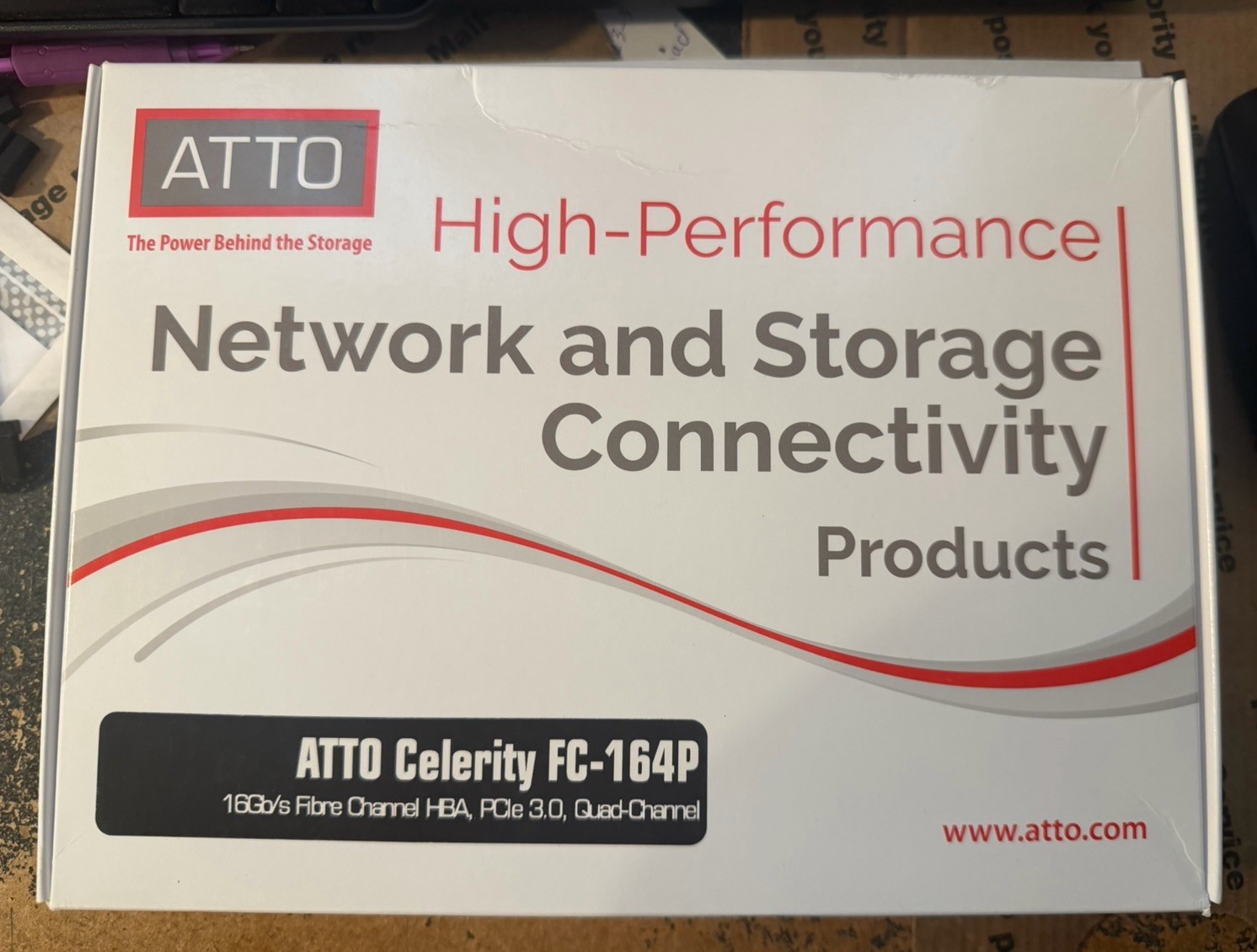 Brand New  ATTO Celerity FC-164P 16Gb/s Fibre Channel HBA, PCle 3.0, Quad-Channe