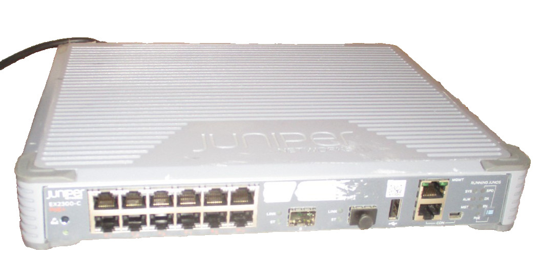 Juniper Networks EX2300-C-12P 12-Port Gigabit PoE+ Managed Network Switch
