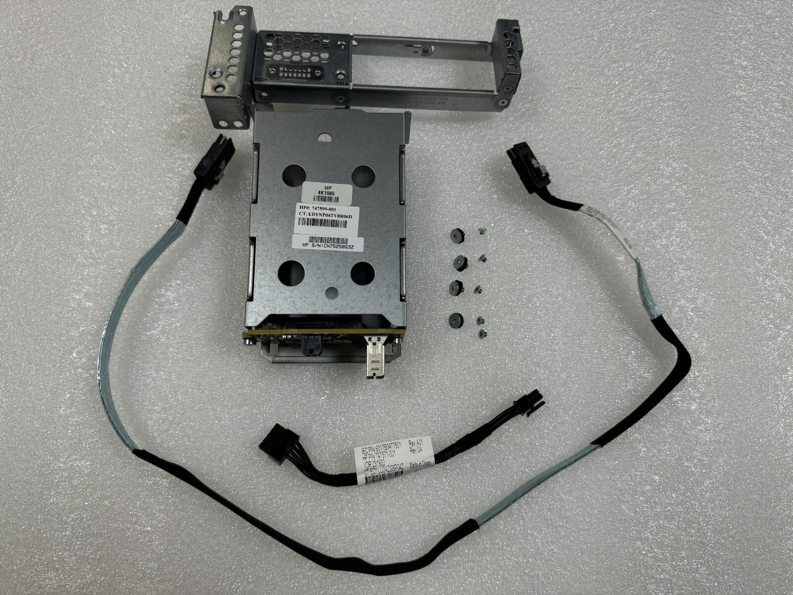 HP DL380 G9 2xSFF HDD Backplane 747599-001 777840-001 777280-001 w/Cables w/Cage