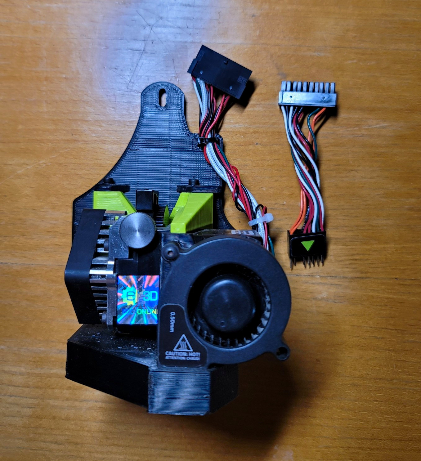LulzBot SE Extruder Tool Head for TAZ 6 w/ Backplate & Harness - Tested Working