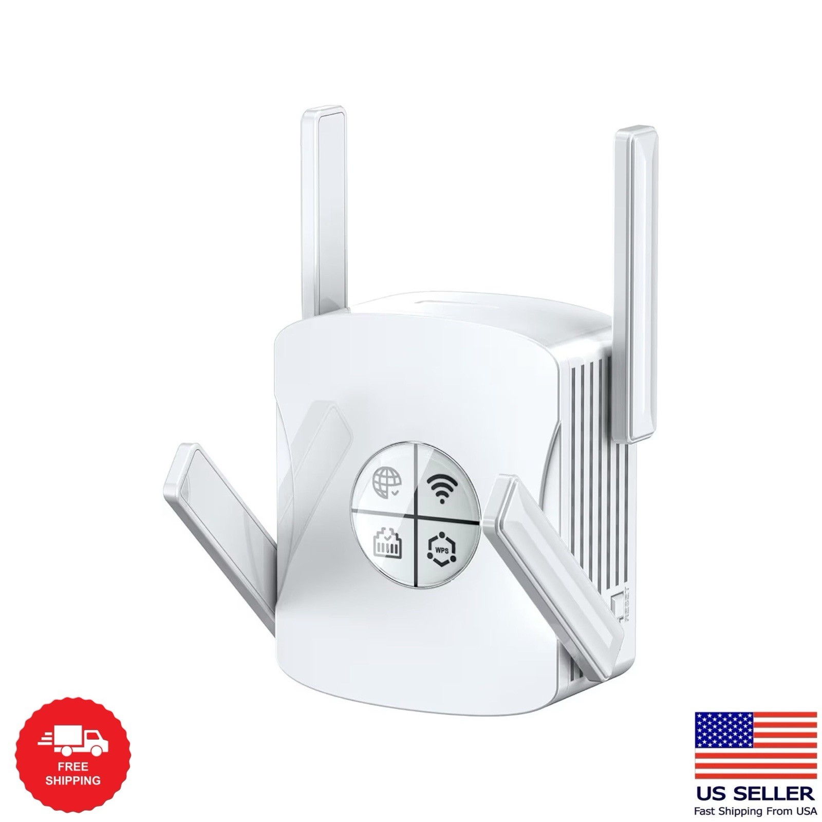 2400Mbps WiFi 6 Extender Signal Booster - 10K Sq.Ft Coverage w/5X Faster Inte...