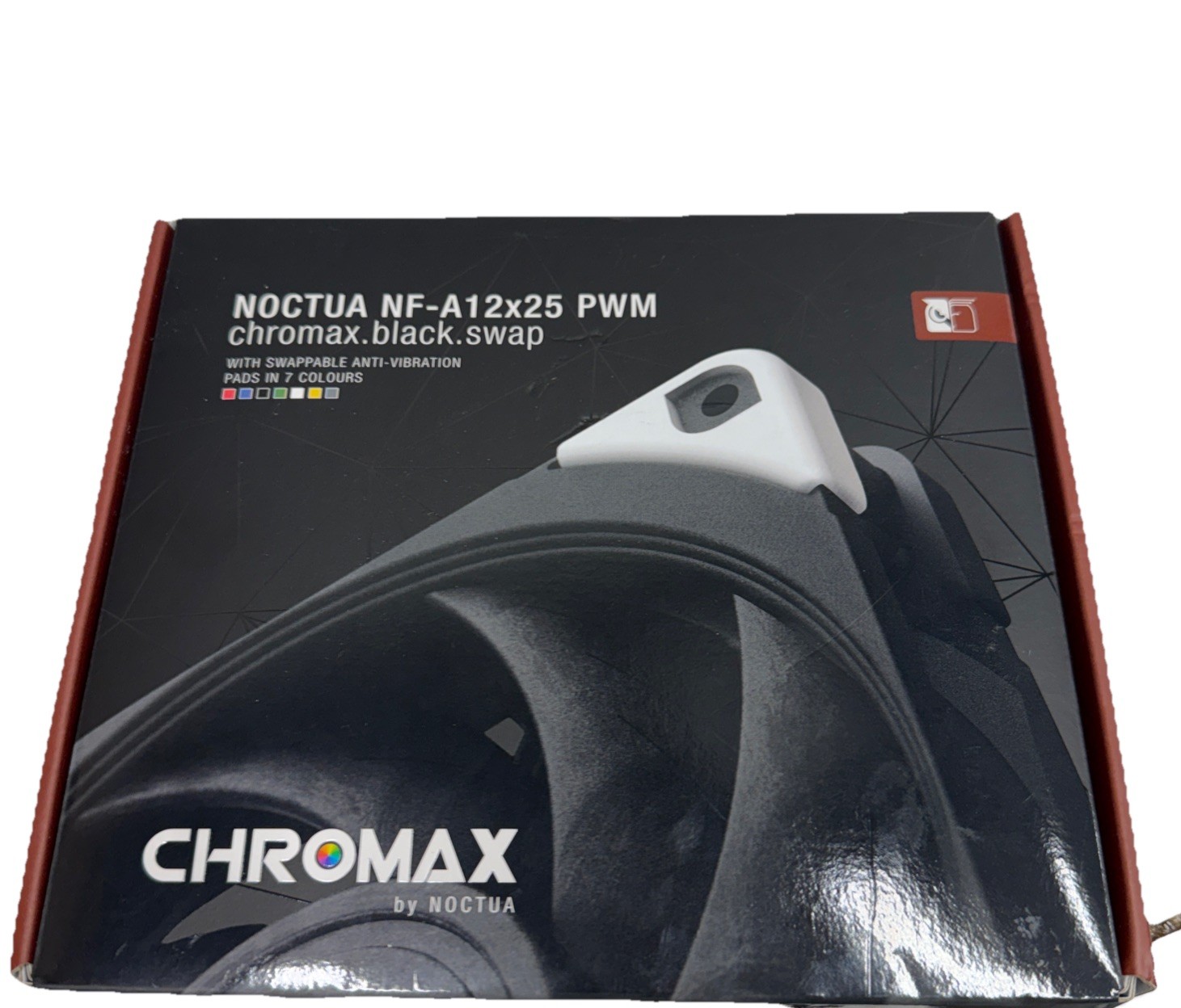 NF-A12x25 PWM chromax.Black.swap, Premium Quiet Fan, 4-Pin (120mm, Black)