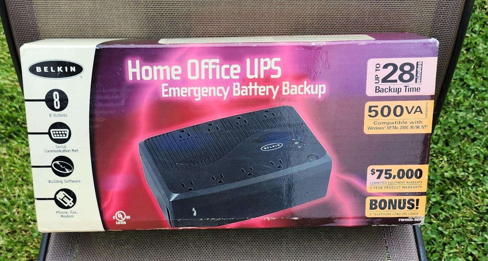 NOS Belkin Home Office UPS Emergency Battery Backup FH6500-SER