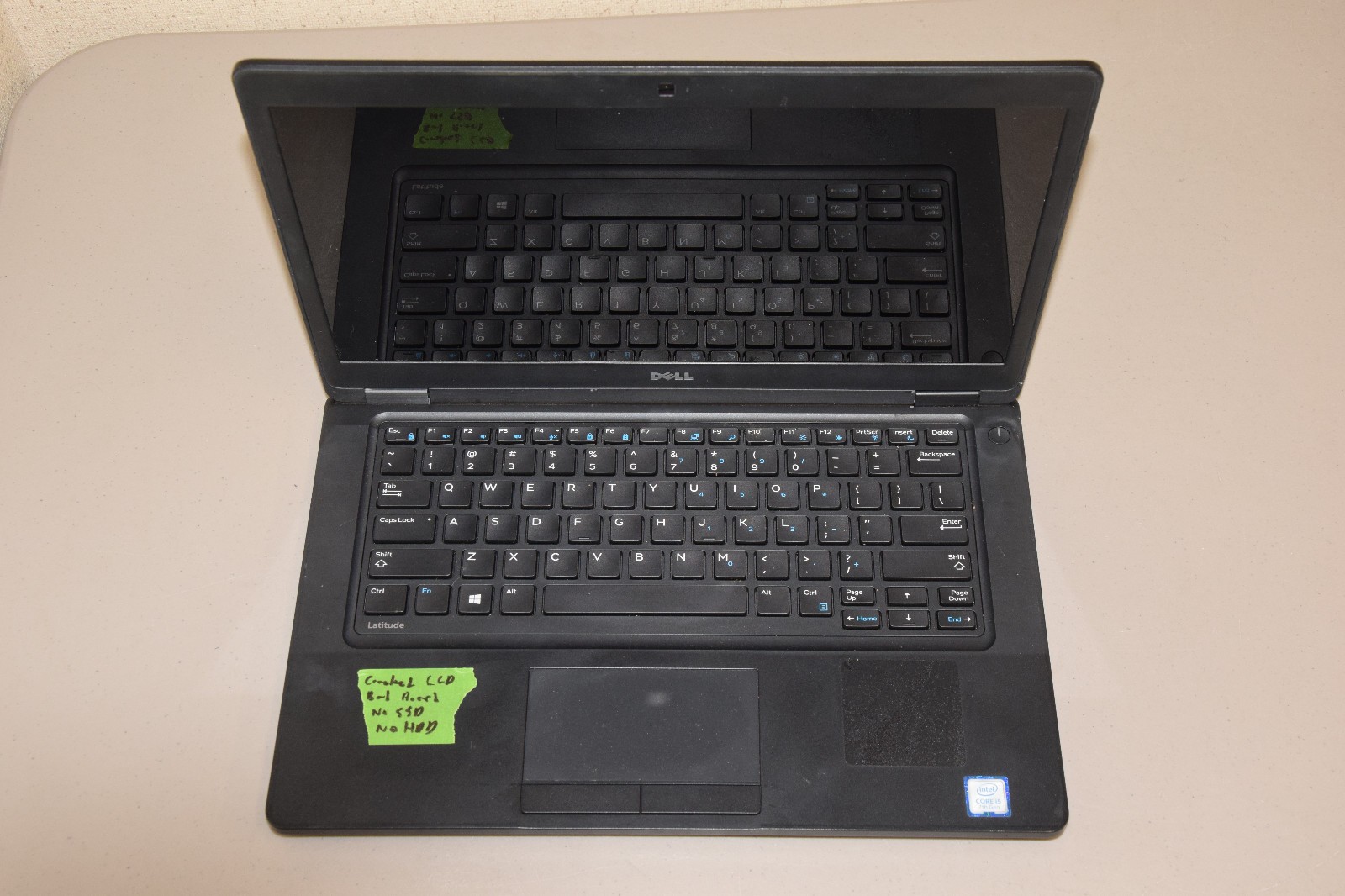 DEAD JUNK Dell Latitude 5480 14" Laptop Incomplete AS IS Parts Repair