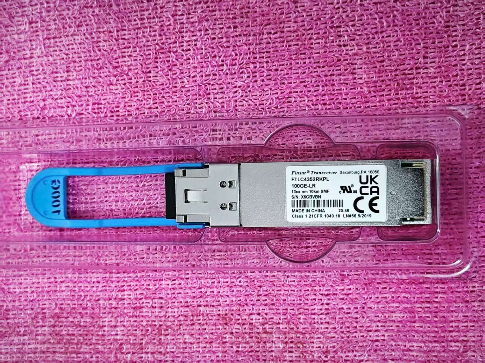 1PC Original Finisar FTLC4352RKPL QSFP28 LR 100G Transceiver