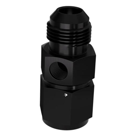 10AN Male Flare to 10AN Female AN10 WITH 1/8 NPT PORT AN10 WITH 1/8 NPT PORT