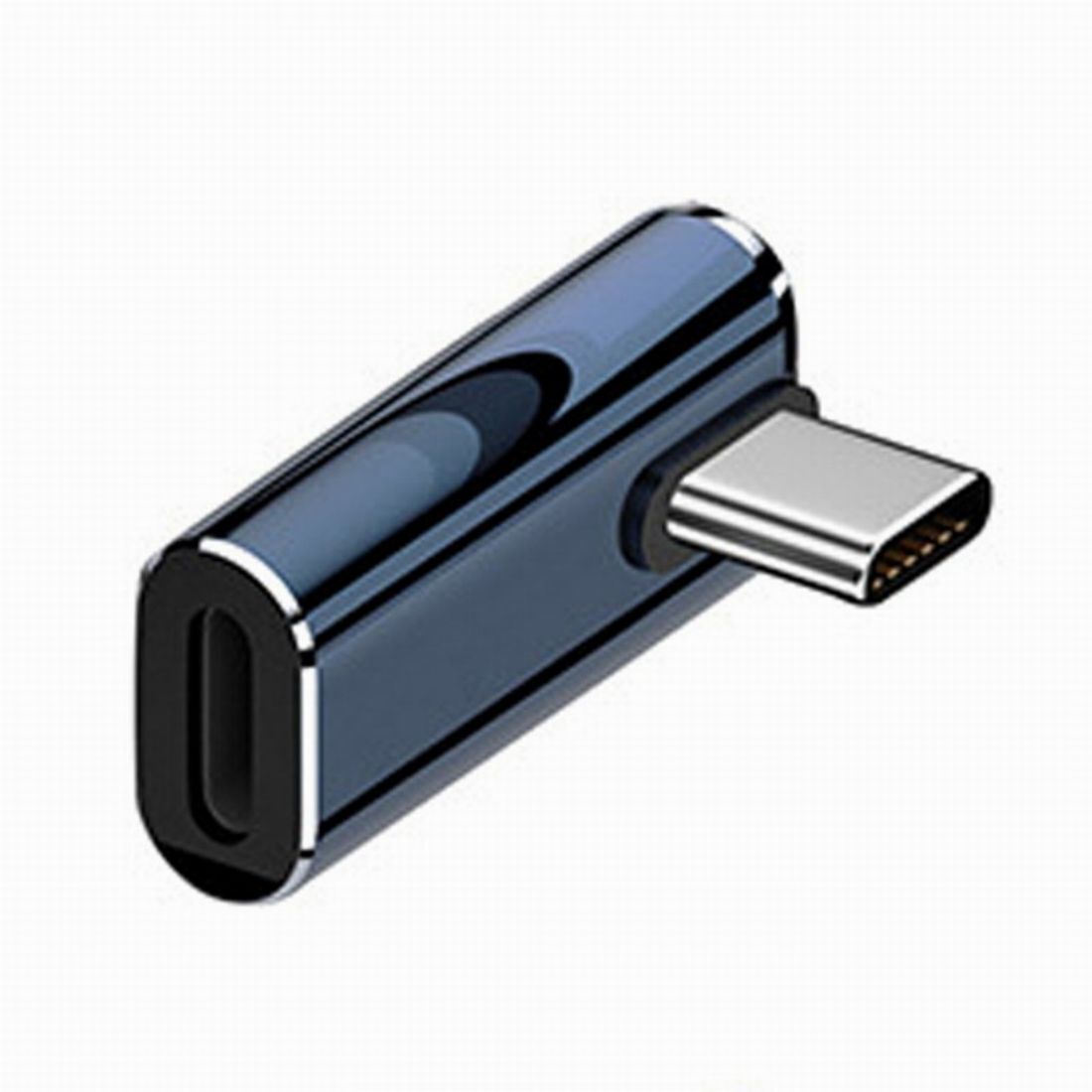 Cablecy USB-C Type C Male to 8P Female Power 480Mbps Data Adapter Low Profile