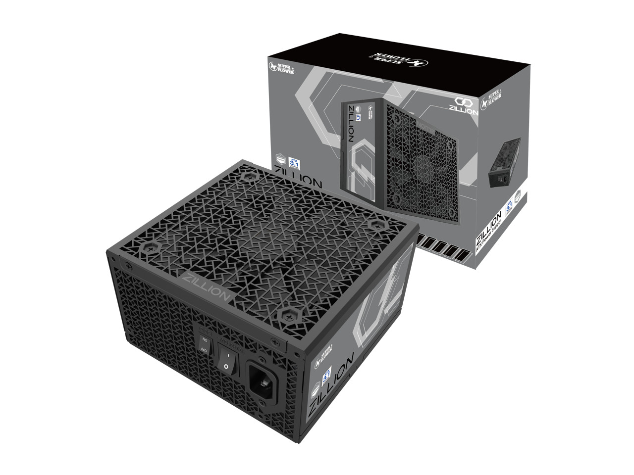 Super Flower Zillion FP 1000W Cybenetics Platinum, Full Modular Embossed Cables,